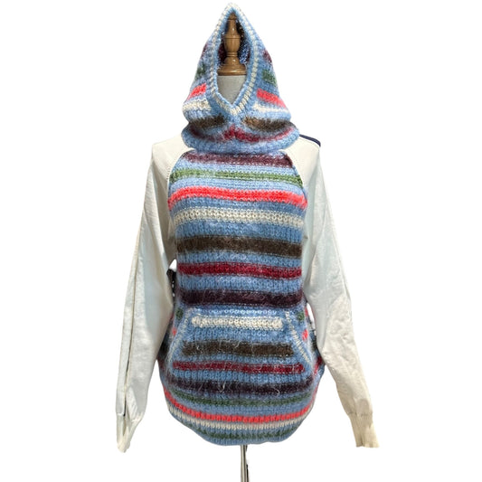 TAO 23AW Border Knit Paneled Hoodie Multi Size S