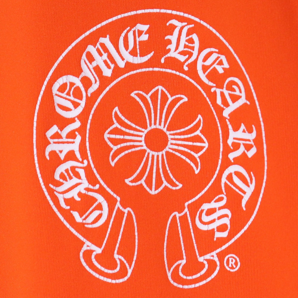 CHROME HEARTS Side CH Logo Rash Guard Orange Size M