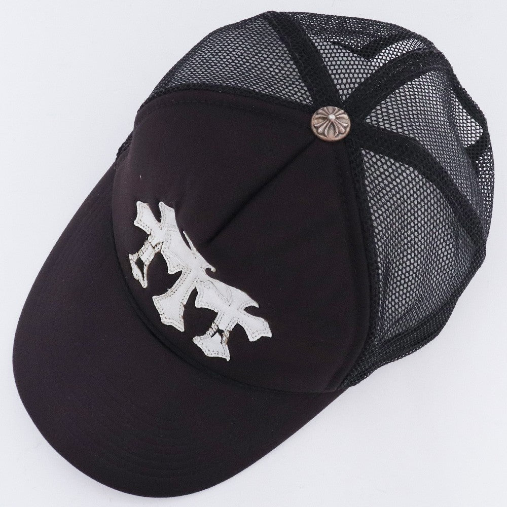 CHROME HEARTS OLD Triple Cross Patch Cap Black Size ONE SIZE
