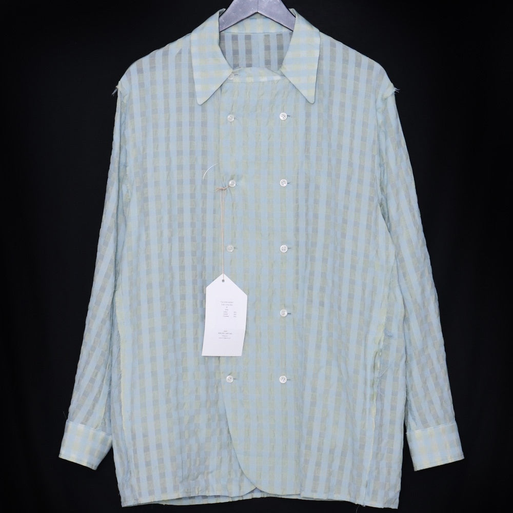 TOZAOU 25SS Cook Lining Long Sleeve Shirt Blue Size M
