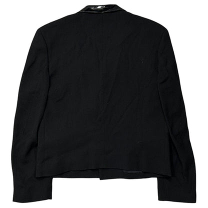 COMME des GARCONS 91AW Vinyl Collar Wool Jacket Size S