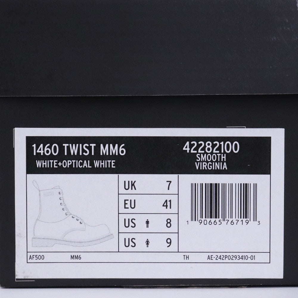 MM6 x Dr. Martens 1460 8-Eye Boots White Size 26cm