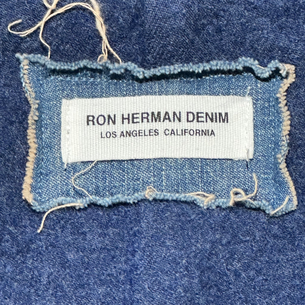 Ron Herman DENIM Indigo Melton Rider Wool Blend Size L