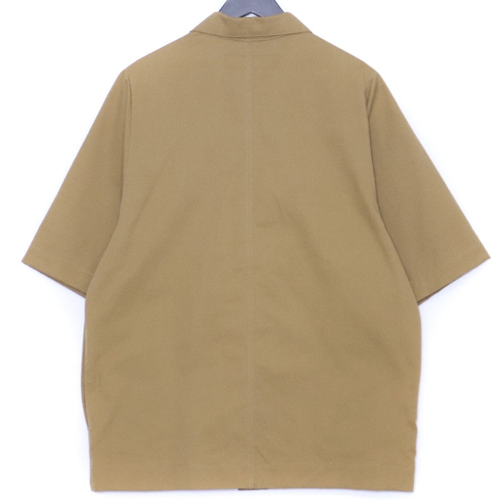 A.F ARTEFACT 25SS Twill Half Sleeve Shirt Beige Size 2