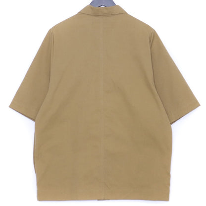 A.F ARTEFACT 25SS Twill Half Sleeve Shirt Beige Size 2