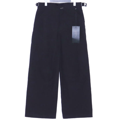 THE VIRIDI-ANNE 25SS Ripstop Wide Trousers Black Size 1