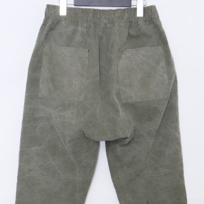 LAID BACK Military Tent Fabric Cargo Pants Khaki Size 2