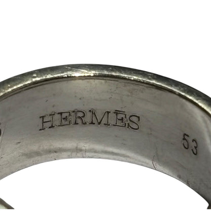 HERMES Silver Gold Kelly Ring AG925 AU750 Size JP 13