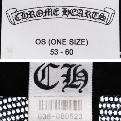 Chrome Hearts FUCK Patch Crossball Trucker Hat Black Size F