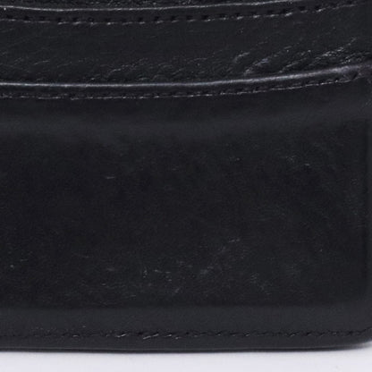 CHROME HEARTS Black Double Side Leather Card Holder Card Case Size F