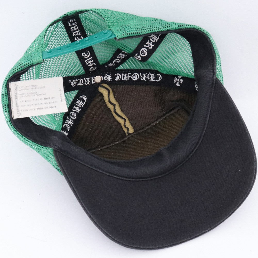 CHROME HEARTS Trucker Mesh Cap Black Green Size F