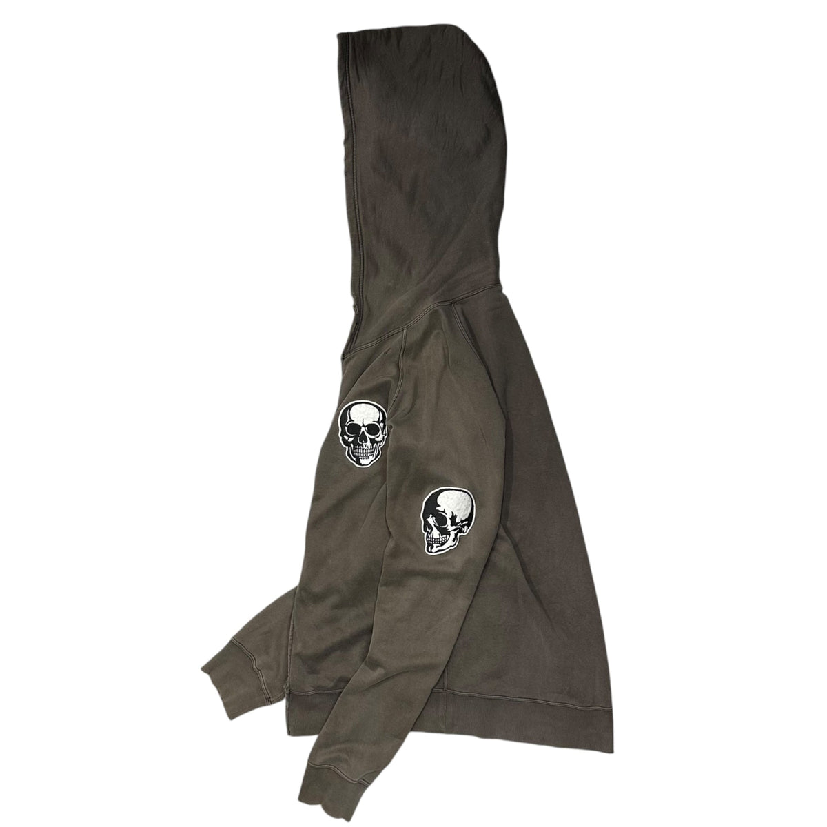 NUMBER (N)INE 04SS DBD Skull Patch Hoodie Brown Size 2