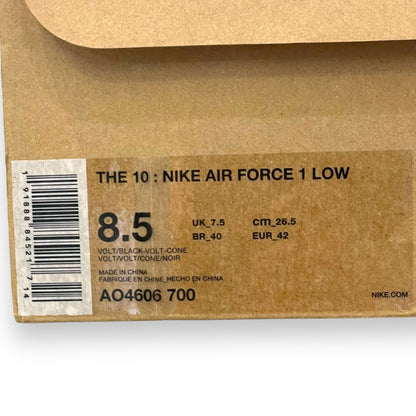Off-White Nike Air Force 1 Low Volt Sneakers Size 26.5cm