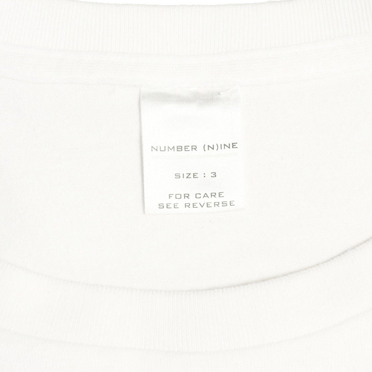 NUMBER (N)INE 2002 SS Jacket White Size 3