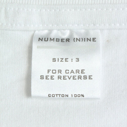 NUMBER (N)INE 2002 SS Long Sleeve Shirt White Size 3