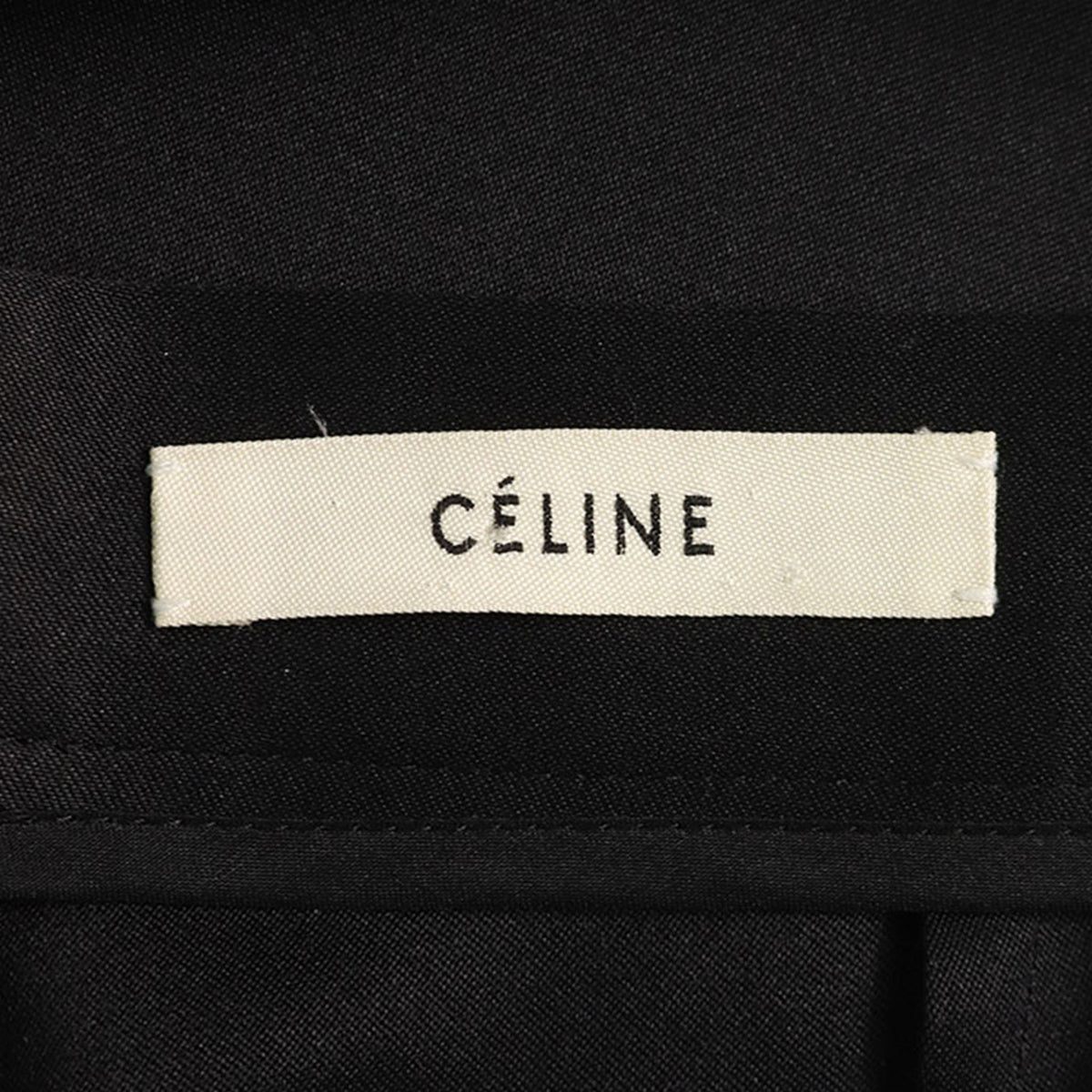 Celine CÉLINE by Phoebe Philo Black Silk Skirt Size 34