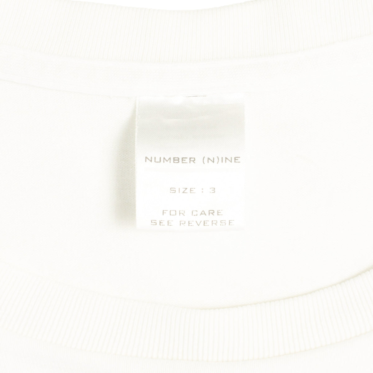 NUMBER (N)INE 2002 S/S White Jacket Size 3