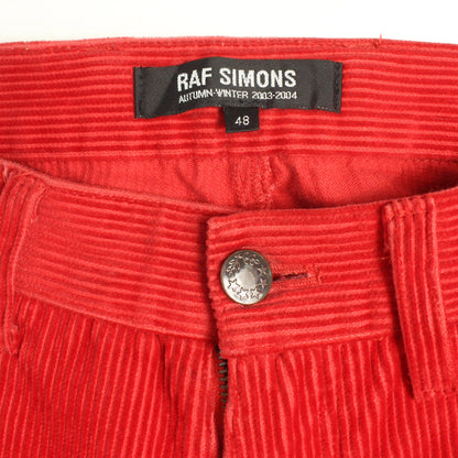 Raf Simons 2003 A/W Red Pants Size 48