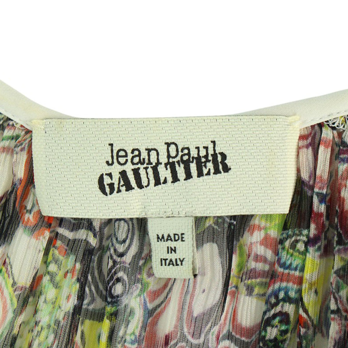 Jean Paul GAULTIER Silk Midi Dress Multi-color Size 40