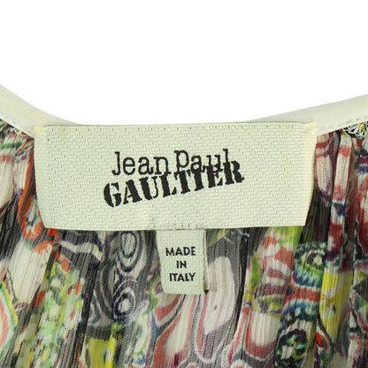 Jean Paul GAULTIER Silk Midi Dress Multi-color Size 40