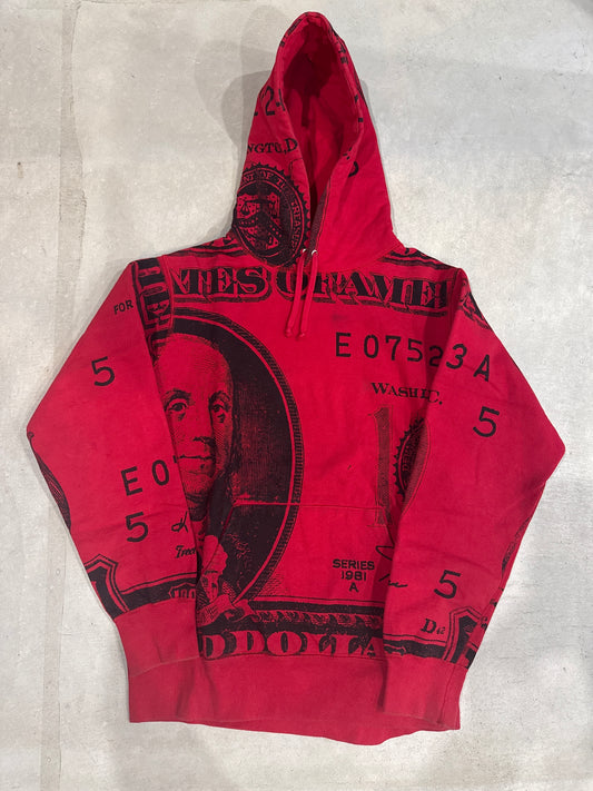 Supreme Franklin Pullover Hoodie Red Size M