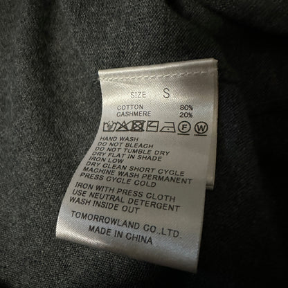 Edition Dark Gray Cotton Cashmere Blend Sleeve Tee