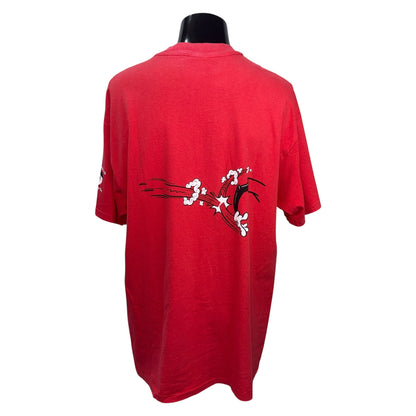 NERVOUS RECORDS 90s Hanes Beefy-T New York T-Shirt Size L