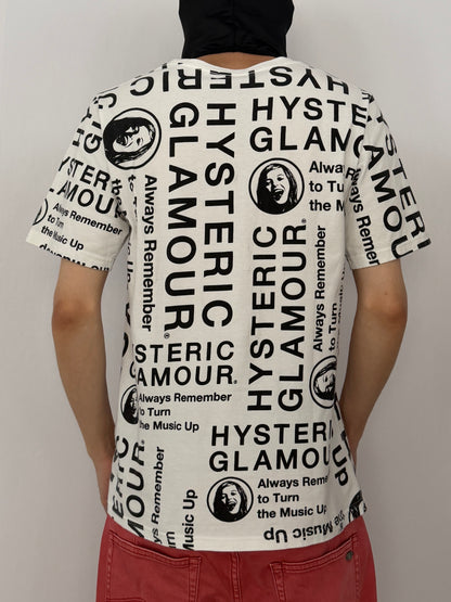 Hysteric Glamour White Graphic T-Shirt Size S