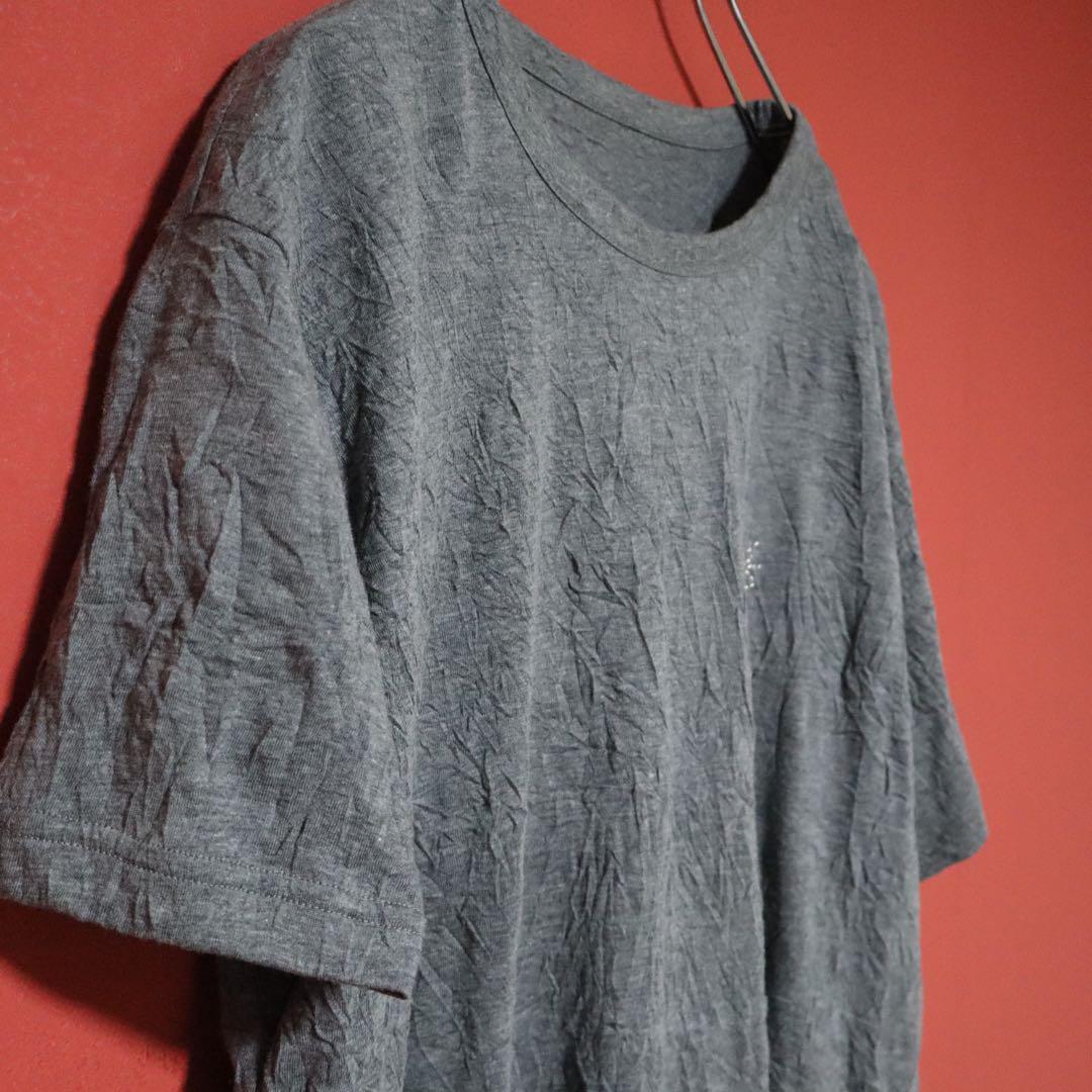 Yohji Yamamoto Y's Wrinkled Logo Embroidered T-Shirt Size 4