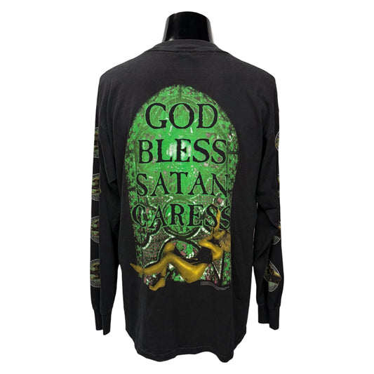 CRADLE OF FILTH 00s "God Bless Satan Long Sleeve T-Shirt Size L