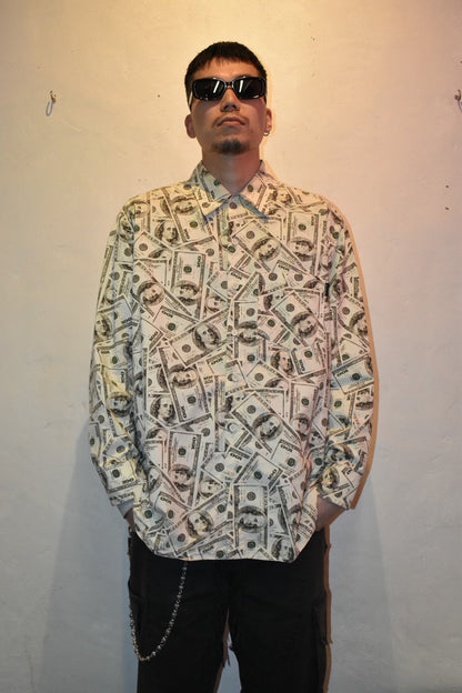 PHENOMENON White Cotton Long Sleeve Shirt Size L