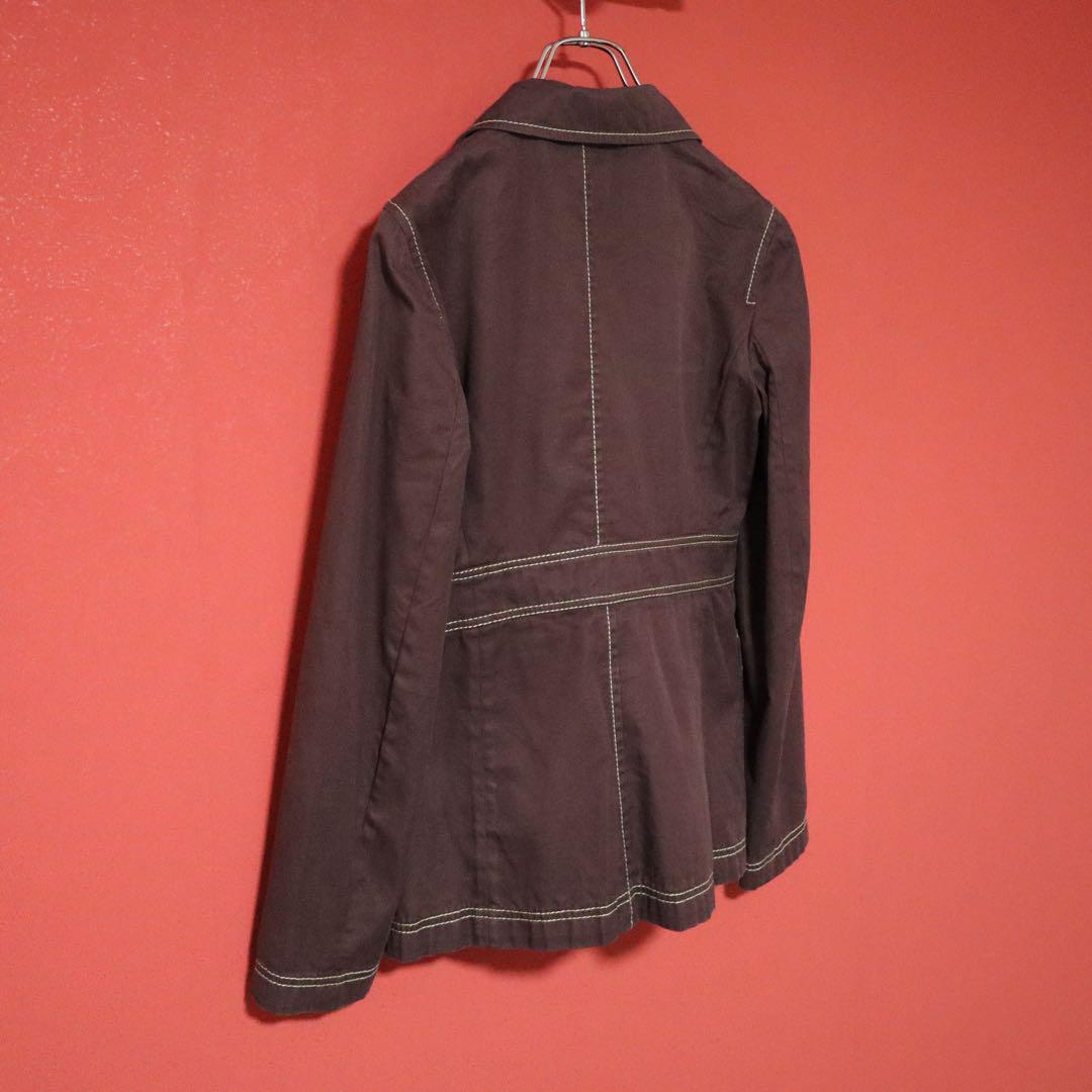 Miu Miu Stitched Bordeaux Tailored Jacket Size 40