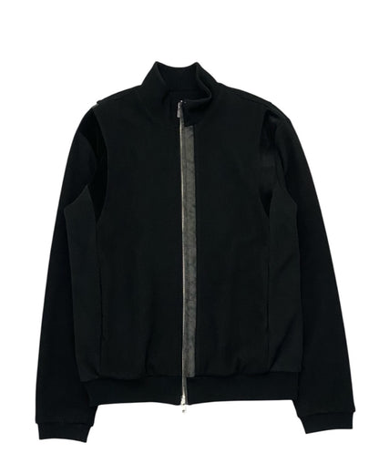 XLIM Black Textured Track Jacket Panelled Details