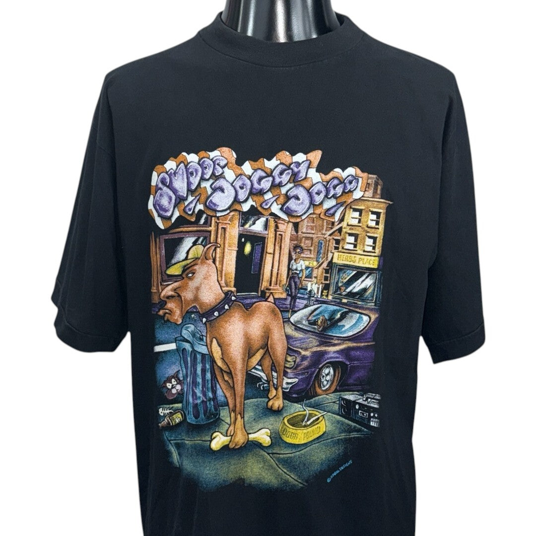 SNOOP DOGGY DOGG 90s "DOGGYSTYLE" Album Art T-Shirt Size L
