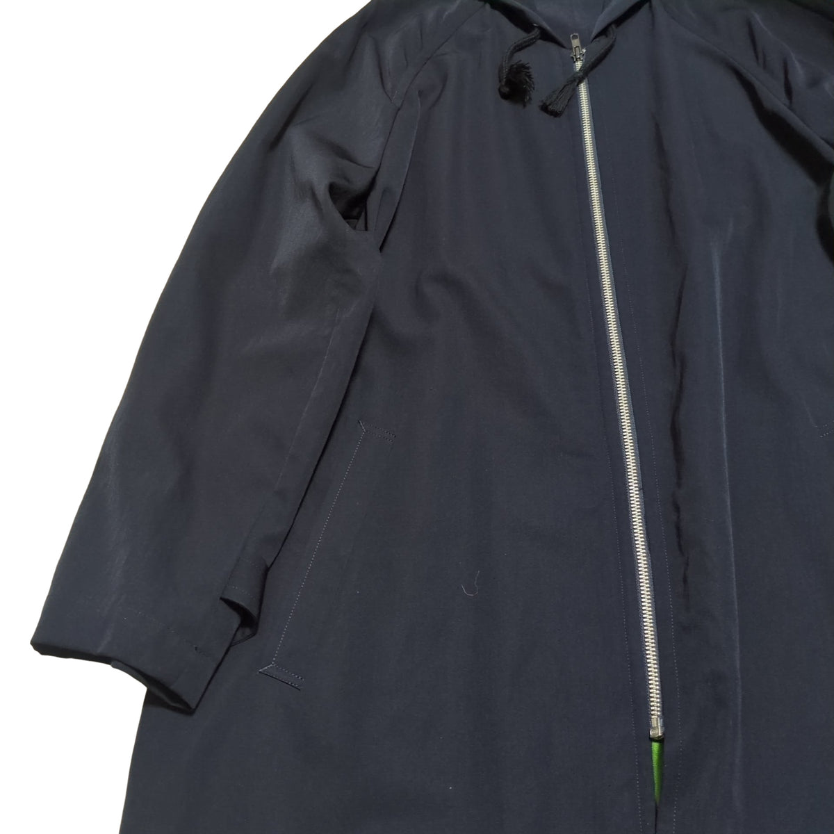 COMME des GARCONS HOMME 96AW Wool Hooded Coat Navy Size M