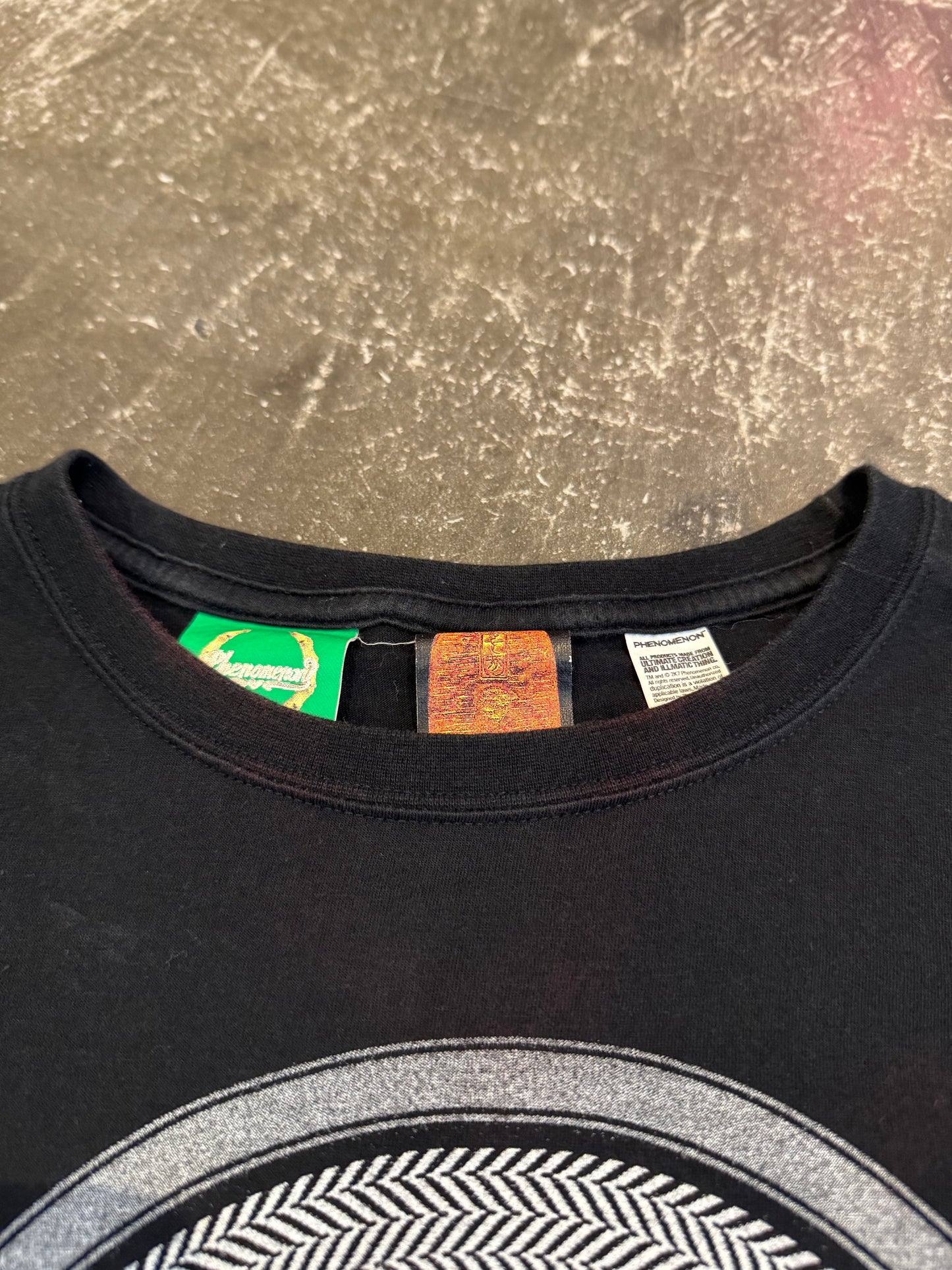 PHENOMENON Black Cotton T-Shirt Size S