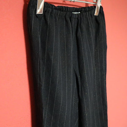 Comme des Garcons 99AW Black & Gold Lame Striped Size M