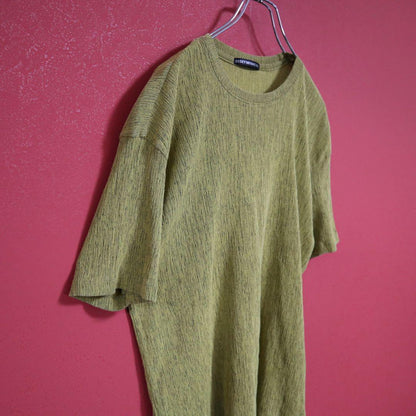 Issey Miyake Yellow Oversized 3D Patterned T-Shirt Size M