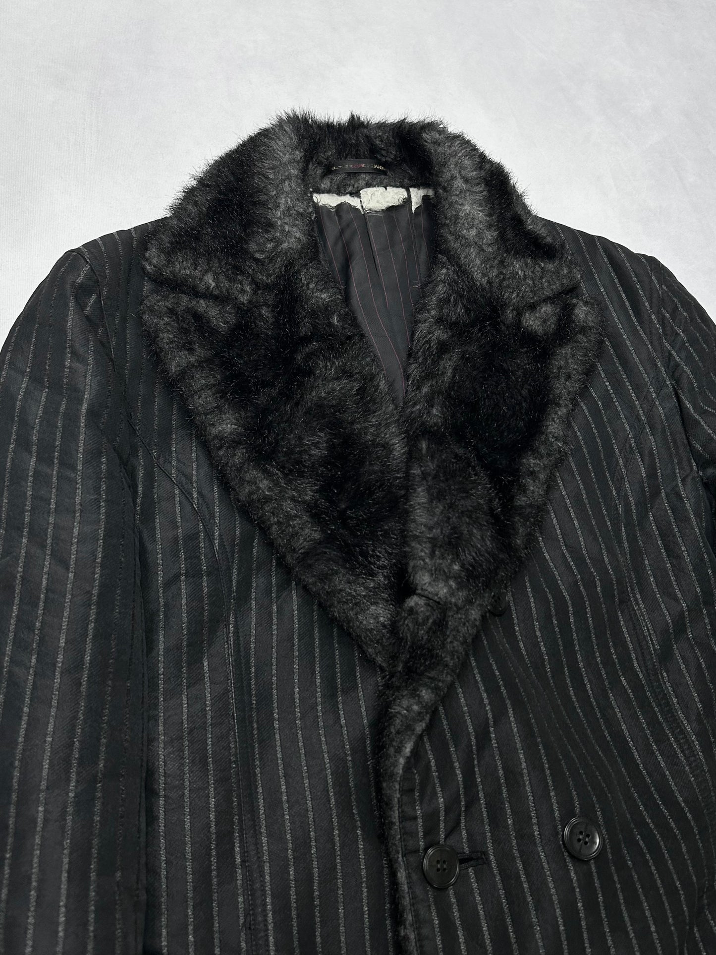 GAULTIER HOMME object Fur Collar Tailored Jacket Size L