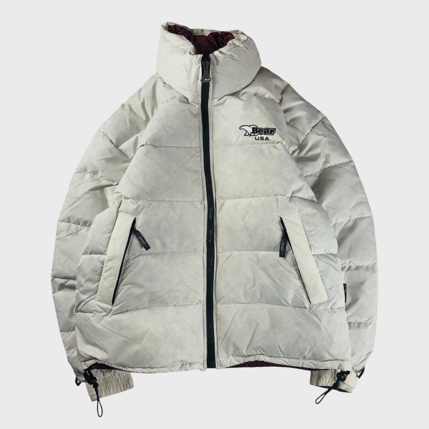 Baar 90s Down Jacket White Size 2XL