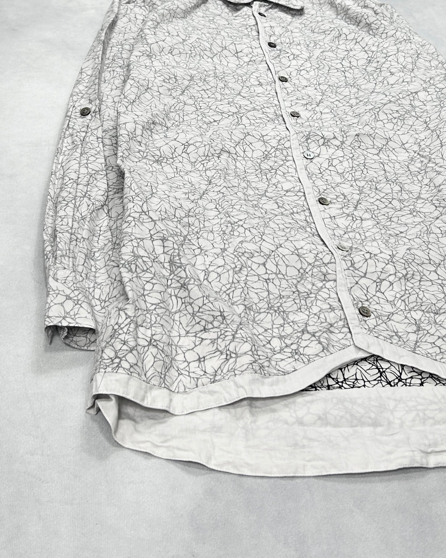 Diet Butcher Slim Skin Crackle Longline Shirt Size 1