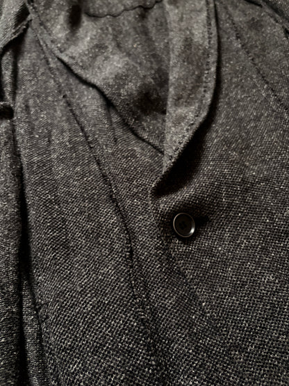 bajra Cotton Inside Out Layered Jacket Dark Grey Size 2