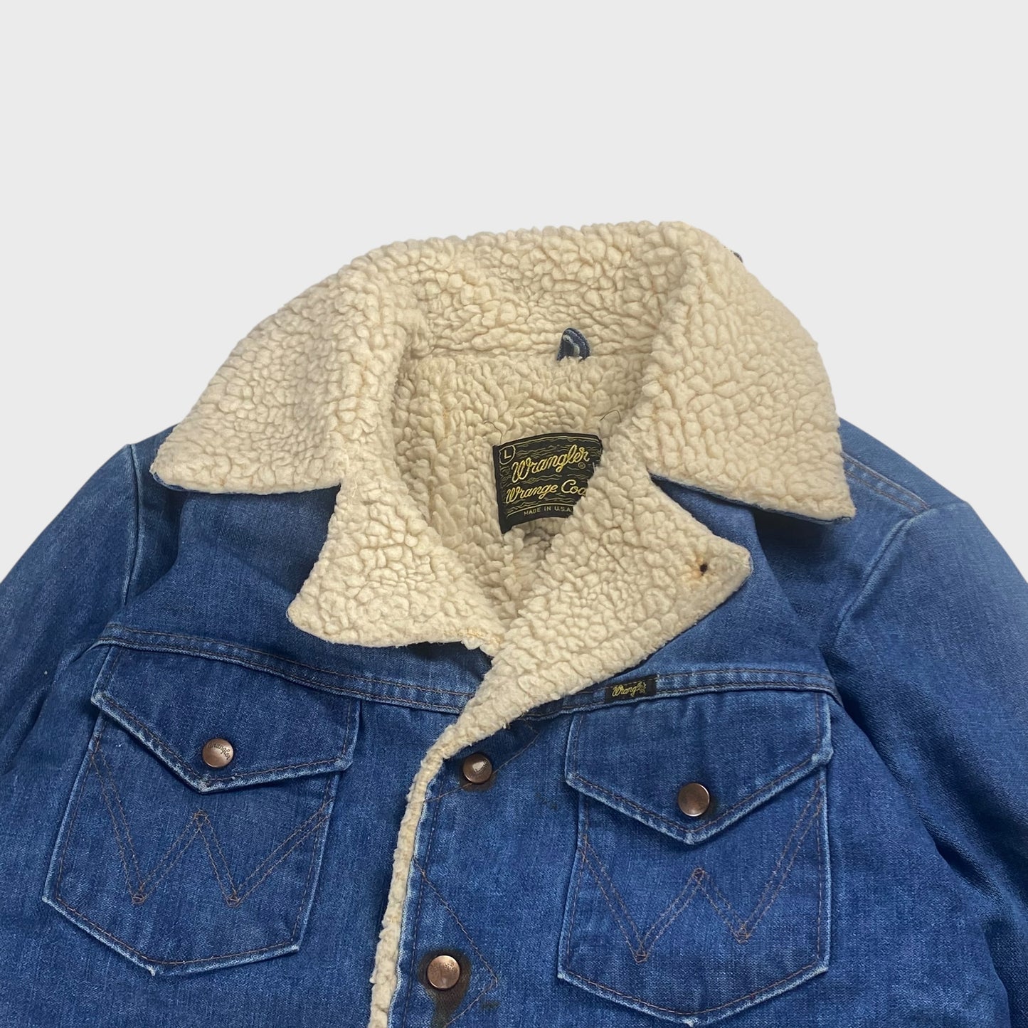 Wrangler 70s Denim Coat Size L