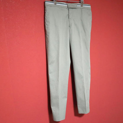 Hermes Beige Belt Design Wide Chino Slacks Size 44