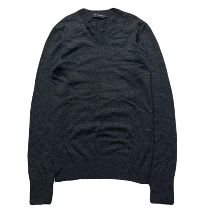 Kris Van Assche Gray V-neck Knit Size XS