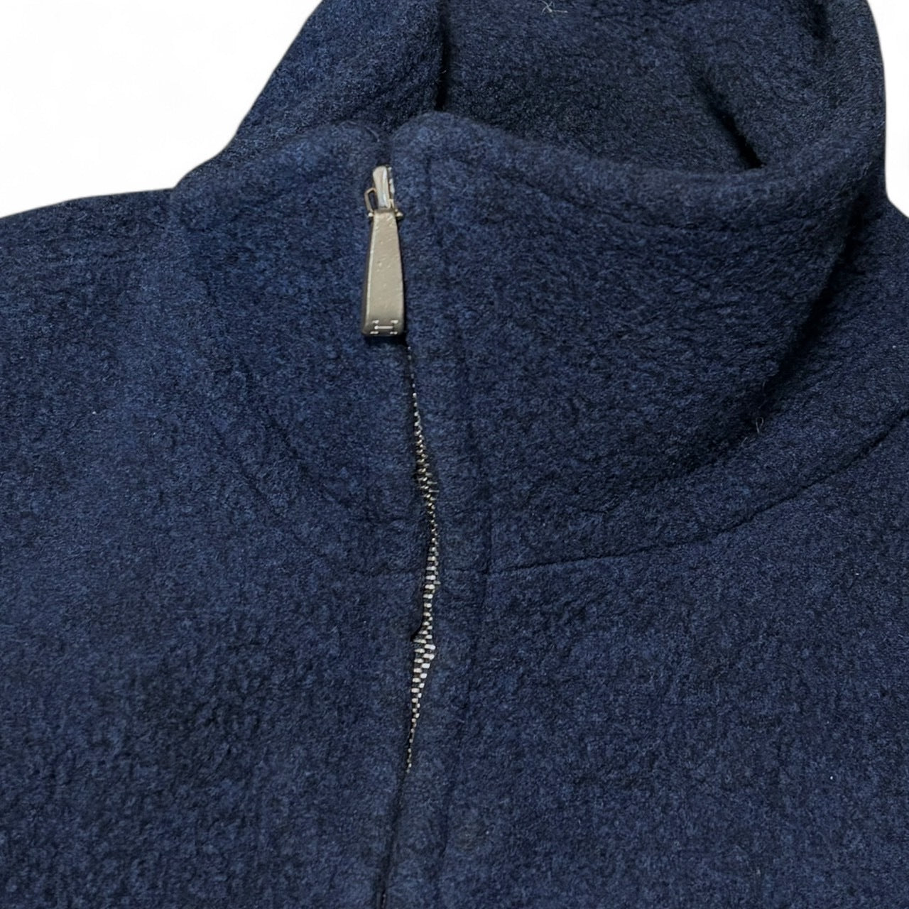 Vintage 90's HERMES Blue Zip Fleece Jacket Size 48