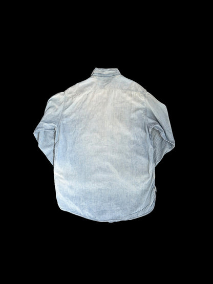 HERCULES 50s Vintage Chambray Long Sleeve Shirt