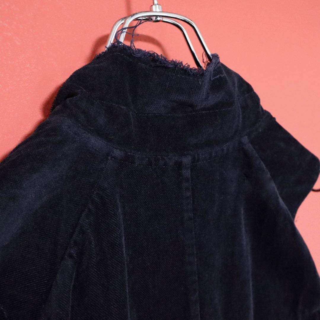 Comme des Garcons 04SS Velour Raw Edge Long Vest Size M