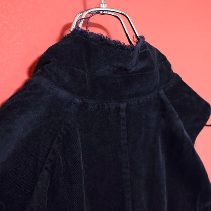 Comme des Garcons 04SS Velour Raw Edge Long Vest Size M