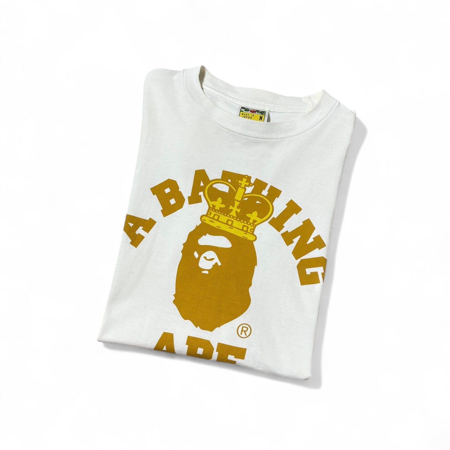 Japanese Brand A BATHING APE 00s White T-Shirt Size M